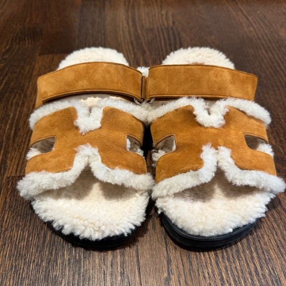 Hermes Shearling Ecru Natural Chypre size 37 - Picture 2 of 6